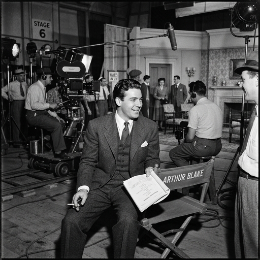 On the set, 1942